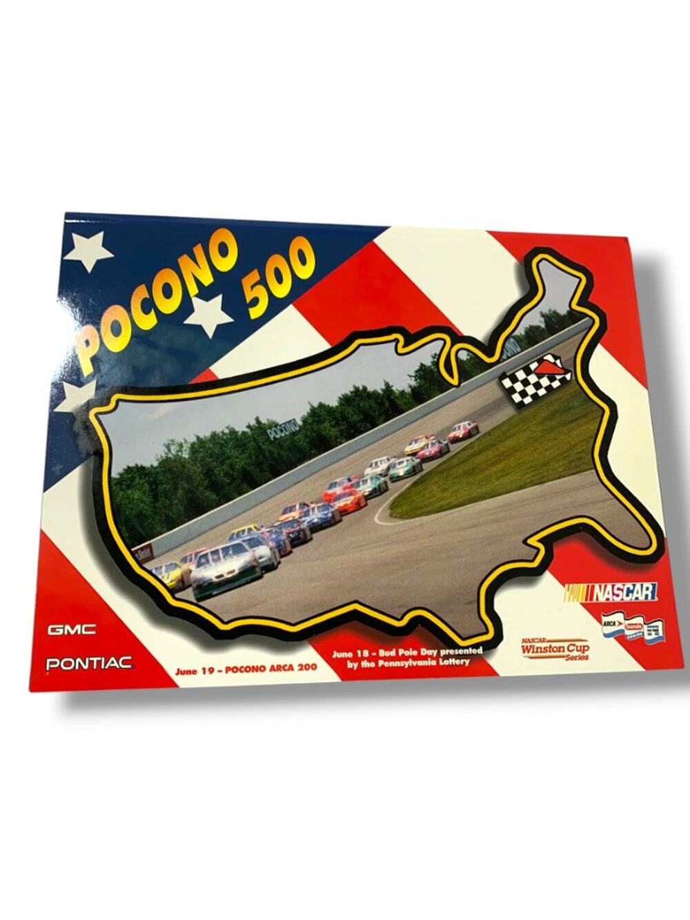 Pocono 500 June 18-19 1999 Official Program & Lineup Card Nascar